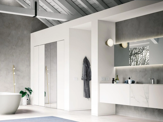 Mobile da Bagno sospeso Mk1 02 di Nova Cucina