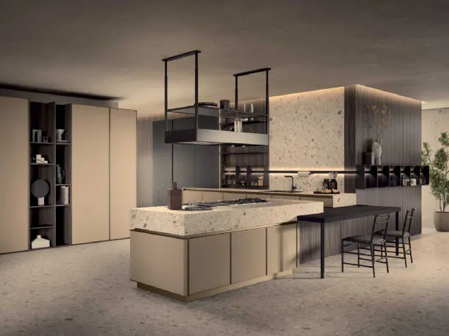 Cucina Moderna Coco con penisola di Dibiesse