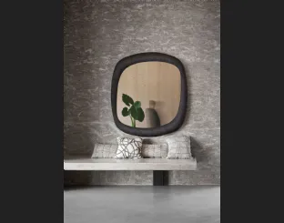 Specchio con cornice in tessuto Bold H120 di Midj