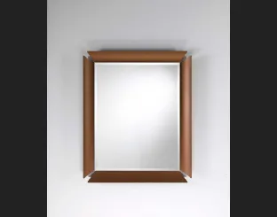 Specchio in acciaio e vetro Glam di Pezzani