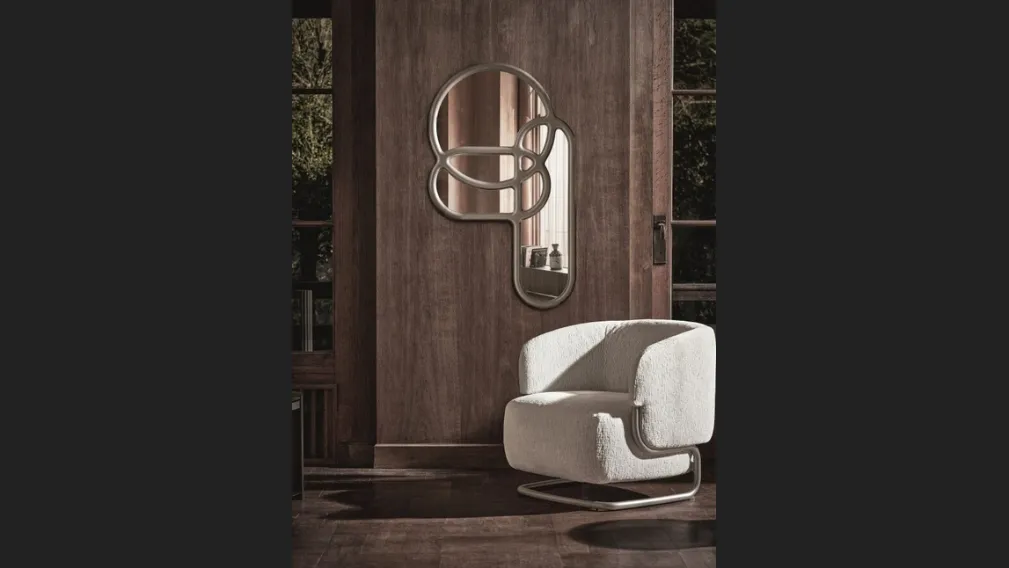 Specchio di design con cornice in metallo Multitude Ditre Italia