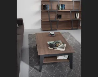 Tavolino con top alzabile in laminato Brighton di Pezzani