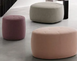 Pouf Bowl, Circus e Wilson in tessuto di Le Comfort