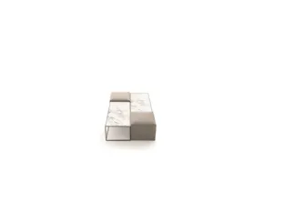 Tavolino Unit in marmo e tessuto di Ditre Italia