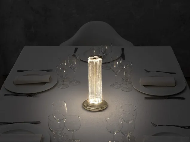 Lampada in vetro Briccola da tavolo di Vesoi