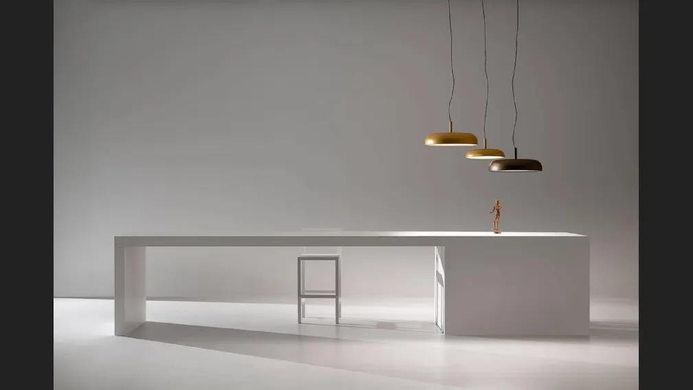 Lampada a sospensione in acciaio verniciato Budino di Vesoi