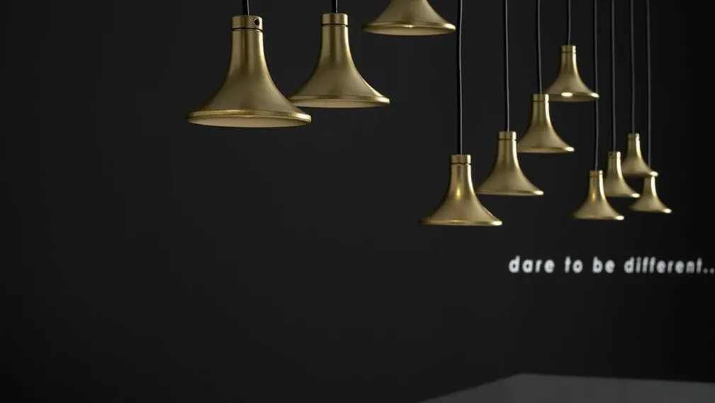 Lampada a sospensione Settantagrammi di Vesoi
