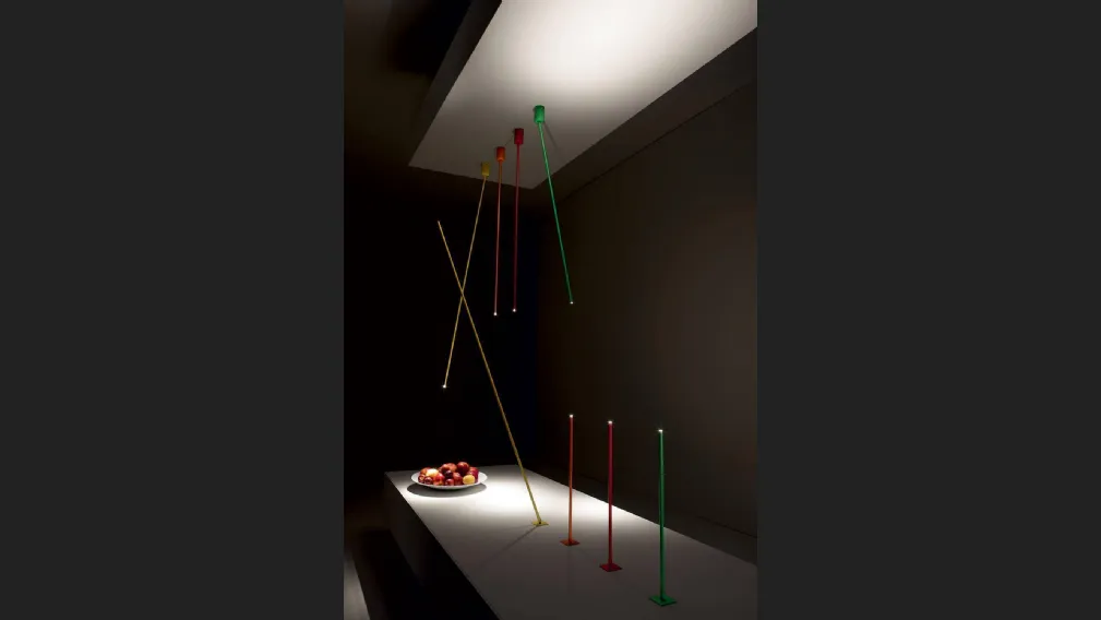 Lampada da parete direzionale con corpo in alluminio Tubetto di Vesoi
