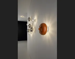 Lampada da parete in vetro soffiato naturale o decorato Bice di Vesoi