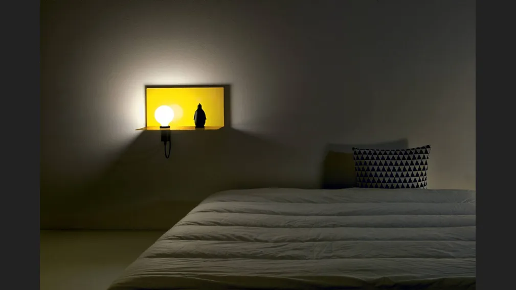 Lampada da parete con struttura in acciaio Hob di Vesoi