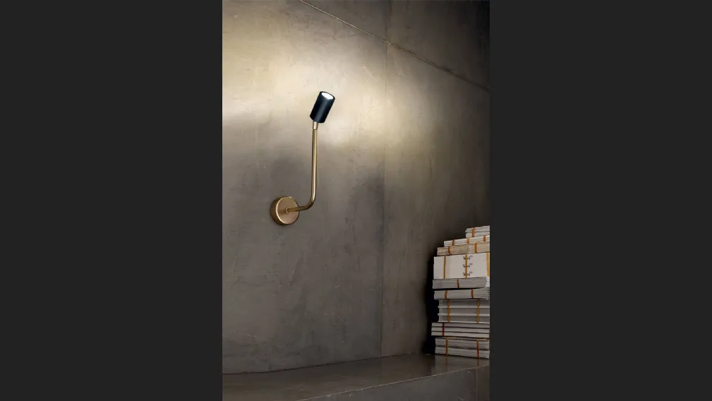 Lampada da parete in ottone Tiges di Vesoi
