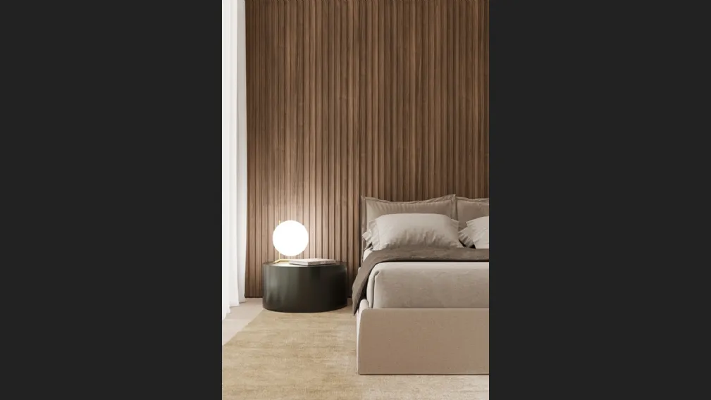 Parquet Vertical Rovere Carbo Living Wall di Skema