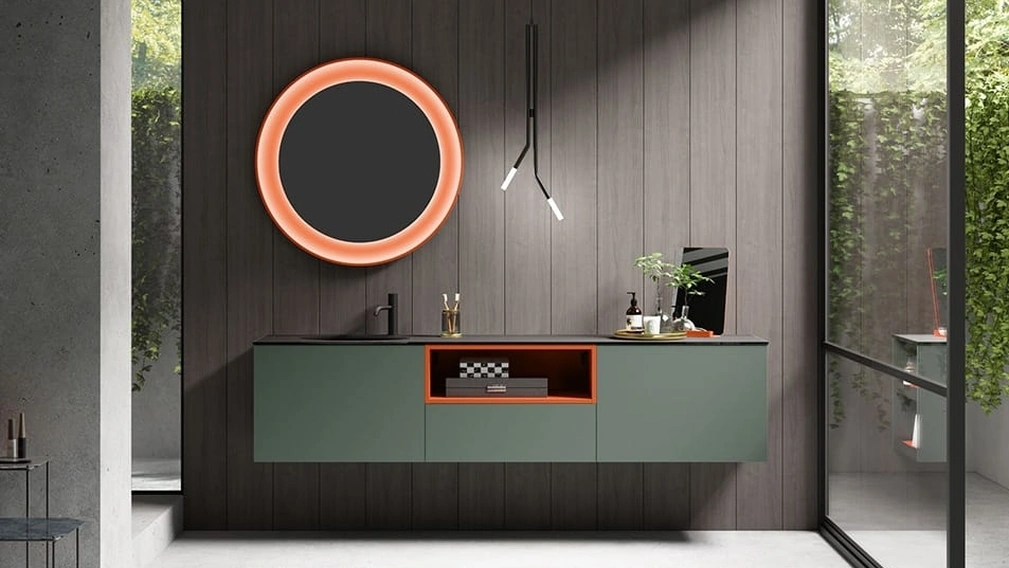 Mobile da Bagno sospeso Cartabianca 00 di Cerasa