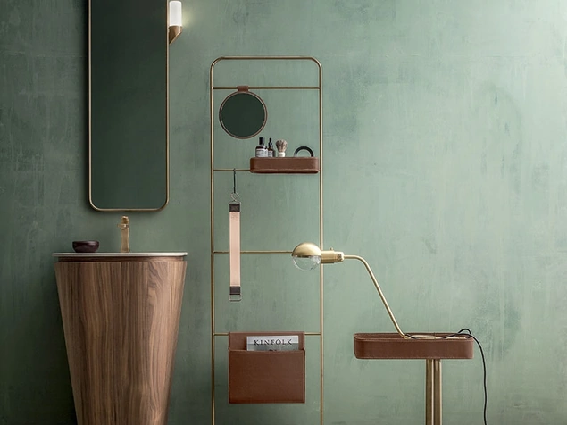 Mobile da Bagno Suede 01 in Noce Canaletto di Cerasa