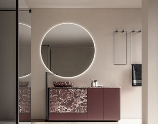 Mobile da Bagno Honey 01 in laccato e resina di Cerasa