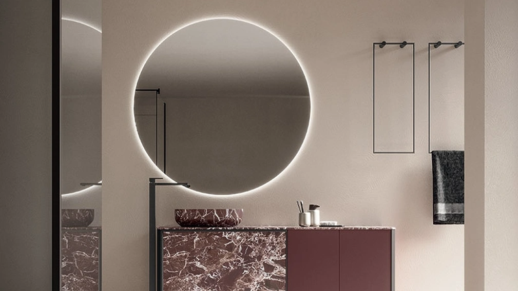 Mobile da Bagno Honey 01 in laccato e resina di Cerasa