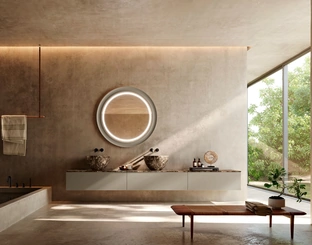 Mobile da Bagno Kyton 07 in laccato e marmo di Nova Cucina