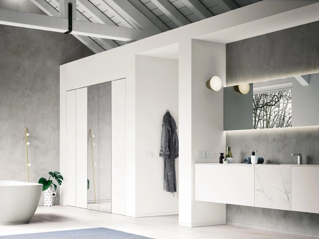 Mobile da Bagno sospeso Mk1 02 di Nova Cucina