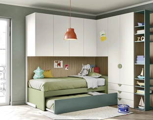 Cameretta a Ponte con Letti Estraibili di Nidi