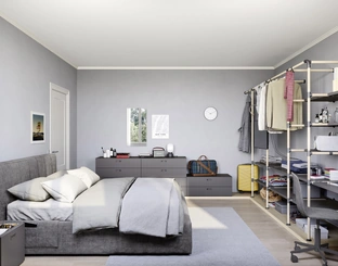 Cameretta componibile con letto matrimoniale Swell di Nidi