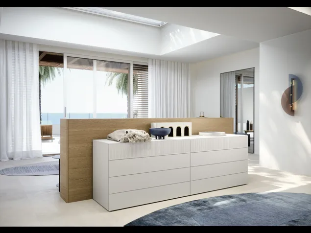 Cassettiera in laccato opaco Easy System di Novamobili