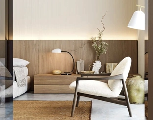 Comodino Easy System in rovere di Novamobili