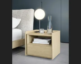 Comodino in rovere Tetris di Novamobili