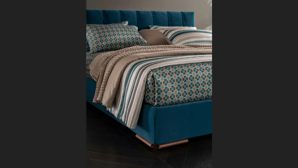 Letto con testiera trapuntata Soul Chamolè di Altrenotti