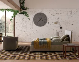 Letto in ecopelle Calvin di Le Comfort