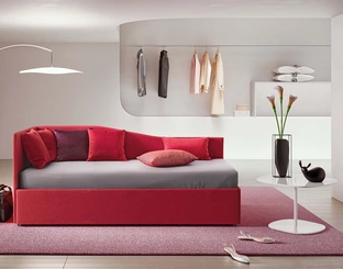 Letto singolo con letto estraibile Solanum di Le Comfort