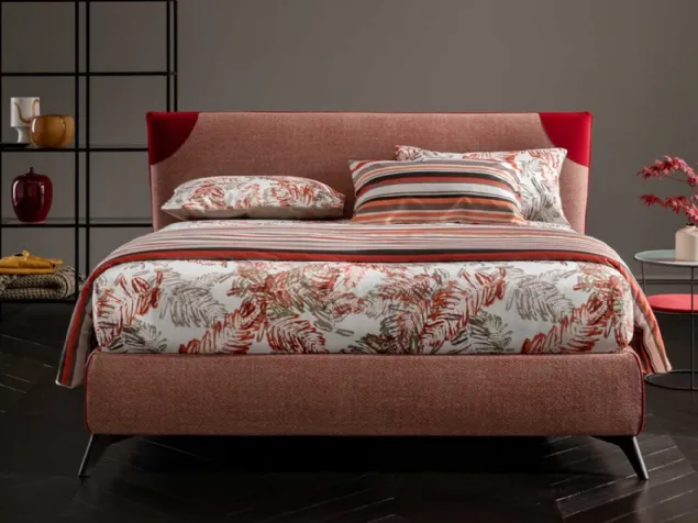 Letto in tessuto con testiera Soul Licony di Altrenotti