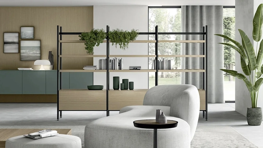 Libreria divisoria Living Glass 2|0 di Arredo3