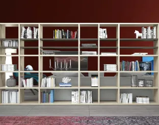 Libreria dal design semplice e pulito di Clever