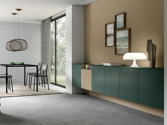 Mobile sospeso Living Glass 2|0 di Arredo3