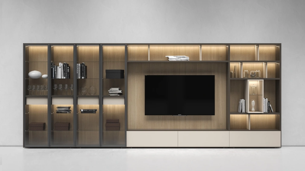 Parete Attrezzata Pari & Dispari B di Presotto