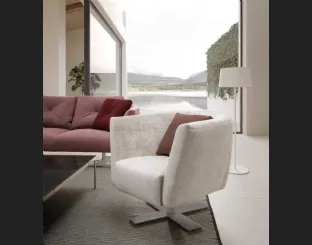 Poltroncina Saint Barth in tessuto di Presotto