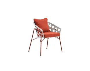 Sedia Bolle P M TS in metallo di Midj