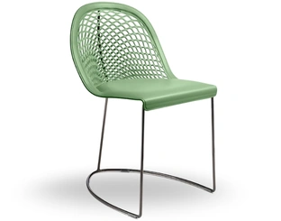 Sedia in cuoio Guapa di Midj