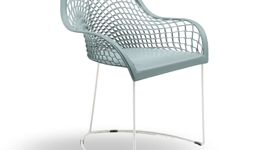 Sedia in cuoio Guapa di Midj