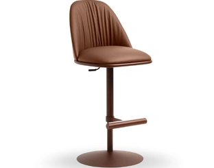 Sgabello in pelle Lea Deluxe di Midj