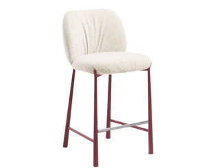 Sgabello imbottito Mys di Midj