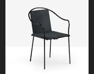 Sedia Rem in cuoio di Midj