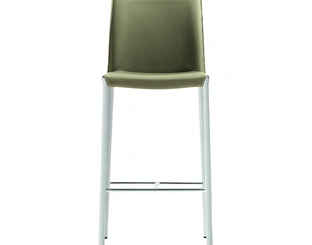 Sgabello in cuoio Nuvola di Midj