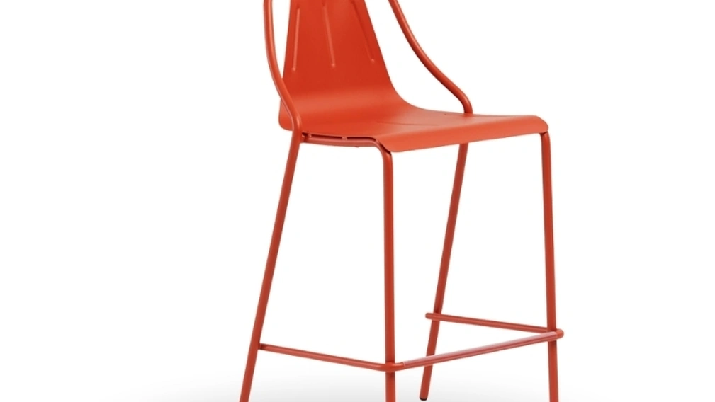 Sgabello in metallo Ola di Midj