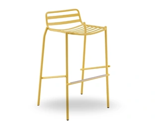 Sgabello in metallo Trampoliere di Midj