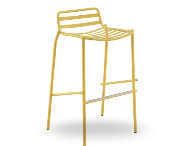 Sgabello in metallo Trampoliere di Midj