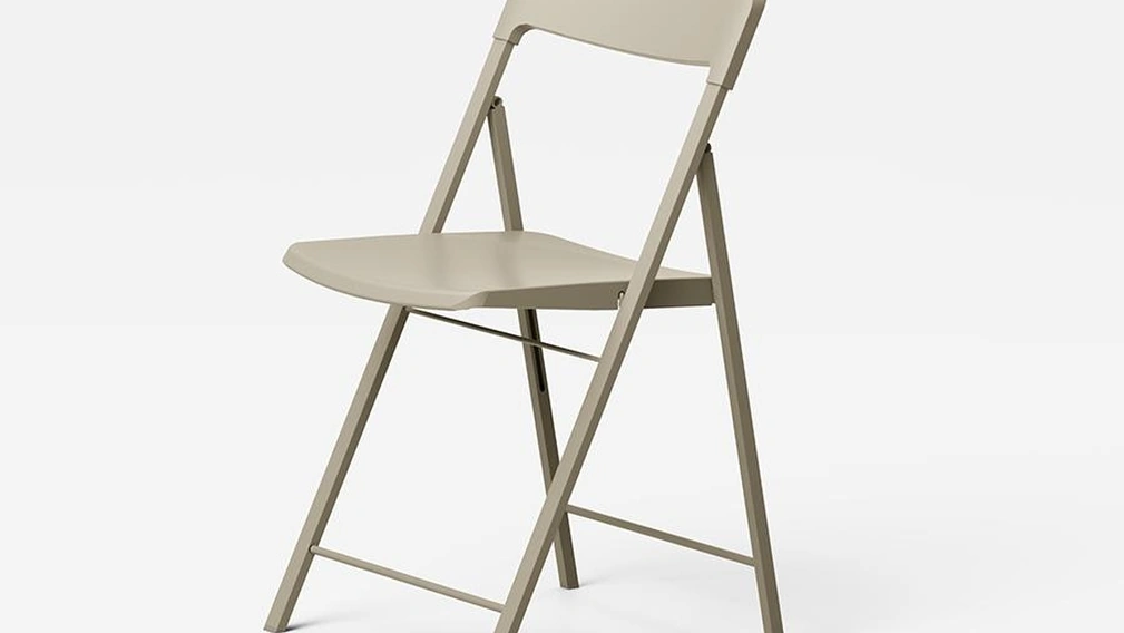 Sedia pieghevole Zeta un plastica e acciaio di Pezzani