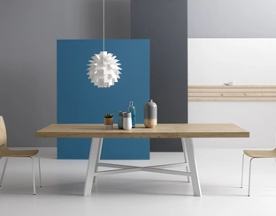 Tavolo Thor Allungabile con piano in laminato effetto legno di Pointhouse