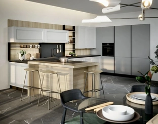 Cucina Classica con penisola Asia 01di Forma Cucine