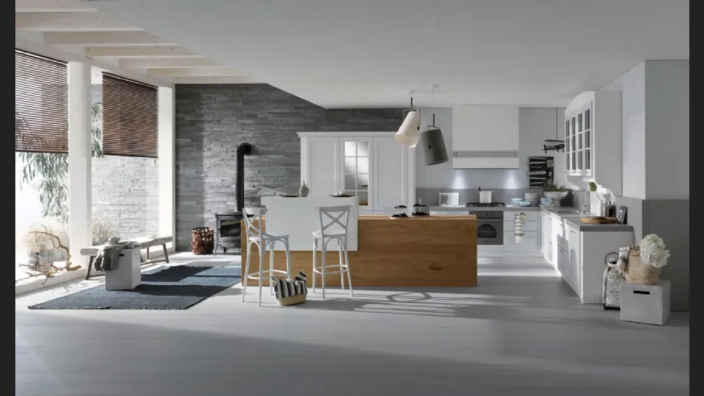 Cucina Classica Asolo con isola di Dibiesse